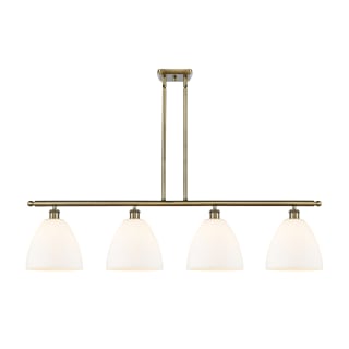 A thumbnail of the Innovations Lighting 516-4I-13-48 Bristol Linear Antique Brass / Matte White