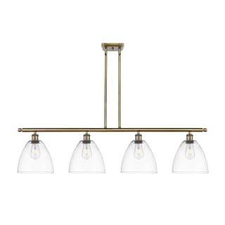 A thumbnail of the Innovations Lighting 516-4I-13-48 Bristol Linear Antique Brass / Clear