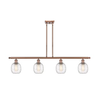 A thumbnail of the Innovations Lighting 516-4I-10-48 Belfast Linear Antique Copper / Deco Swirl