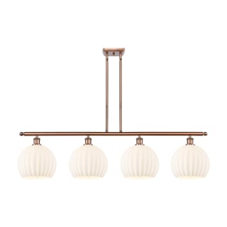 A thumbnail of the Innovations Lighting 516-4I-13-49-White Venetian-Indoor Pendant Antique Copper / White Venetian