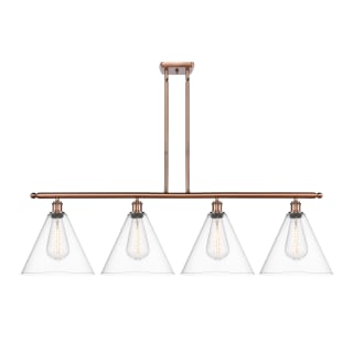 A thumbnail of the Innovations Lighting 516-4I-14-50 Berkshire Linear Antique Copper / Clear