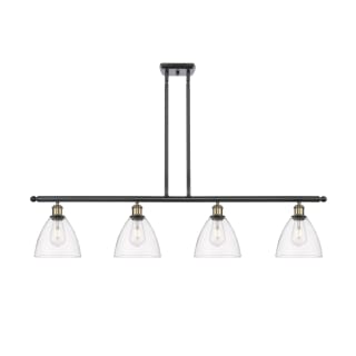 A thumbnail of the Innovations Lighting 516-4I-11-48 Bristol Linear Black Antique Brass / Clear