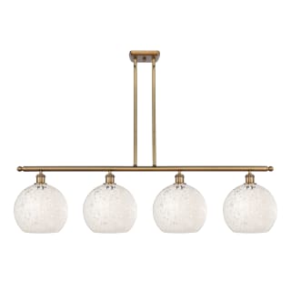 A thumbnail of the Innovations Lighting 516-4I-13-49-White Mouchette-Indoor Pendant Brushed Brass / White Mouchette