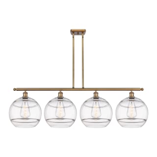 A thumbnail of the Innovations Lighting 516-4I-14-50 Rochester Linear Brushed Brass / Clear