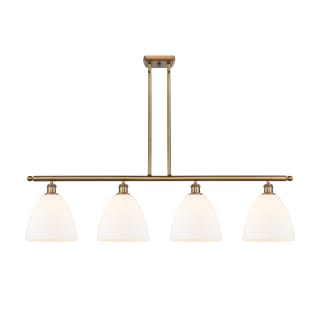 A thumbnail of the Innovations Lighting 516-4I-13-48 Bristol Linear Brushed Brass / Matte White