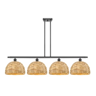 A thumbnail of the Innovations Lighting 516-4I-12-50 Woven Rattan Linear Oil Rubbed Bronze / Natural