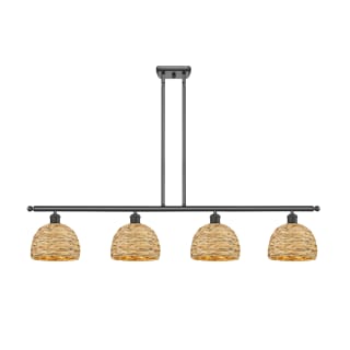 A thumbnail of the Innovations Lighting 516-4I-11-48 Woven Rattan Linear Oil Rubbed Bronze / Natural