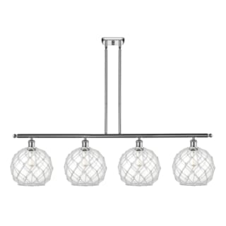 A thumbnail of the Innovations Lighting 516-4I Large Farmhouse Rope Polished Chrome / Clear Glass with White Rope