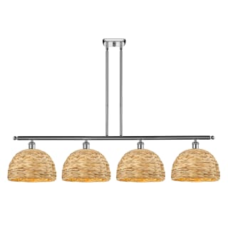 A thumbnail of the Innovations Lighting 516-4I-12-50 Woven Rattan Linear Polished Chrome / Natural