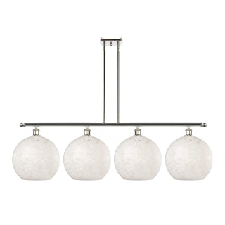 A thumbnail of the Innovations Lighting 516-4I-14-51-White Mouchette-Indoor Pendant Polished Nickel / White Mouchette