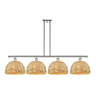 A thumbnail of the Innovations Lighting 516-4I-12-50 Woven Rattan Linear Polished Nickel / Natural