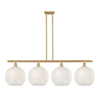 A thumbnail of the Innovations Lighting 516-4I-14-51-White Mouchette-Indoor Pendant Satin Gold / White Mouchette