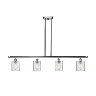 A thumbnail of the Innovations Lighting 516-4I Cobbleskill Brushed Satin Nickel / Clear Ripple