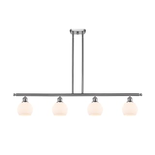 A thumbnail of the Innovations Lighting 516-4I-9-48 Athens Linear Brushed Satin Nickel / Matte White