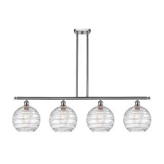 A thumbnail of the Innovations Lighting 516-4I-13-48 Athens Linear Brushed Satin Nickel / Clear Deco Swirl