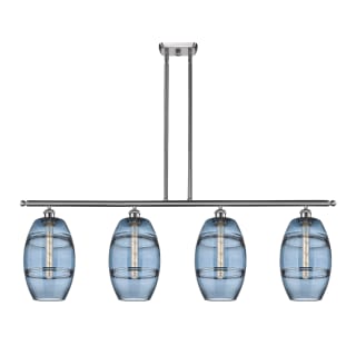 A thumbnail of the Innovations Lighting 516-4I-10-48 Vaz Linear Brushed Satin Nickel / Blue