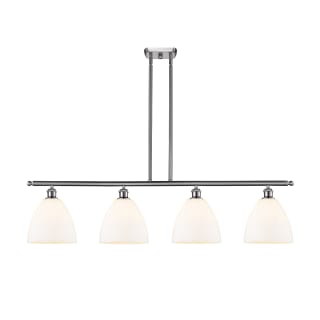 A thumbnail of the Innovations Lighting 516-4I-13-48 Bristol Linear Brushed Satin Nickel / Matte White