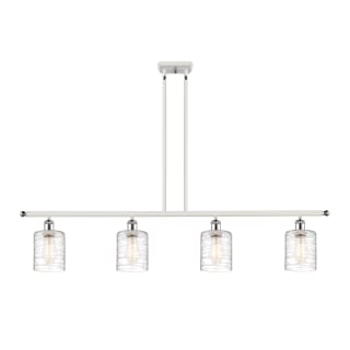 A thumbnail of the Innovations Lighting 516-4I-10-48 Cobbleskill Linear White and Polished Chrome / Deco Swirl
