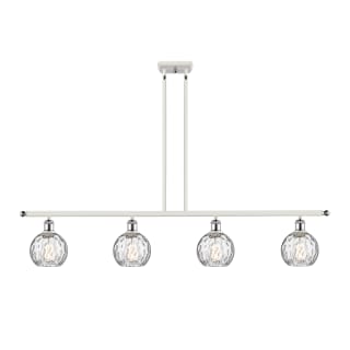 A thumbnail of the Innovations Lighting 516-4I-8-46 Athens Linear White and Polished Chrome / Clear Water Glass