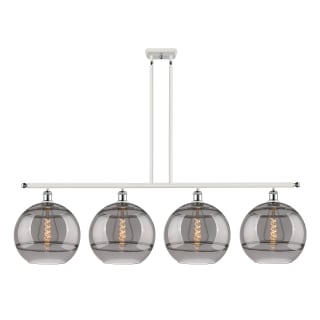 A thumbnail of the Innovations Lighting 516-4I-14-50 Rochester Linear White Polished Chrome / Smoked