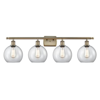 A thumbnail of the Innovations Lighting 516-4W-11-36 Athens Vanity Antique Brass / Clear