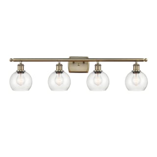 A thumbnail of the Innovations Lighting 516-4W-10-36 Athens Vanity Antique Brass / Seedy