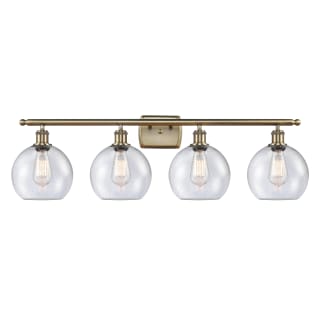 A thumbnail of the Innovations Lighting 516-4W-11-36 Athens Vanity Antique Brass / Seedy