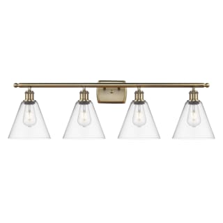 A thumbnail of the Innovations Lighting 516-4W-11-38 Berkshire Vanity Antique Brass / Clear