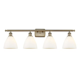 A thumbnail of the Innovations Lighting 516-4W-12-38 Bristol Vanity Antique Brass / Matte White