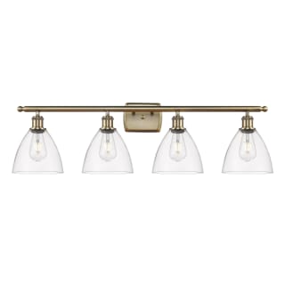 A thumbnail of the Innovations Lighting 516-4W-11-38 Bristol Vanity Antique Brass / Clear