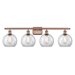 A thumbnail of the Innovations Lighting 516-4W-11-36 Athens Vanity Antique Copper / Clear