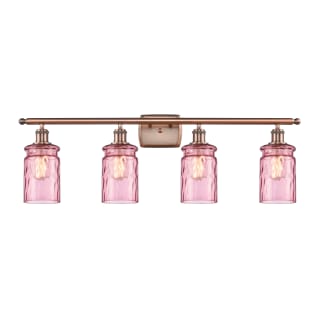 A thumbnail of the Innovations Lighting 516-4W Candor Antique Copper / Sweet Lilac Waterglass