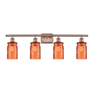 A thumbnail of the Innovations Lighting 516-4W Candor Antique Copper / Turmeric Waterglass