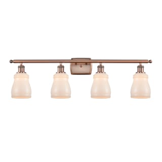 A thumbnail of the Innovations Lighting 516-4W Ellery Antique Copper / White