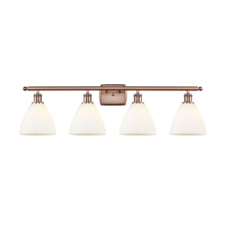 A thumbnail of the Innovations Lighting 516-4W-12-38 Bristol Vanity Antique Copper / Matte White