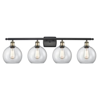 A thumbnail of the Innovations Lighting 516-4W-11-36 Athens Vanity Black Antique Brass / Clear