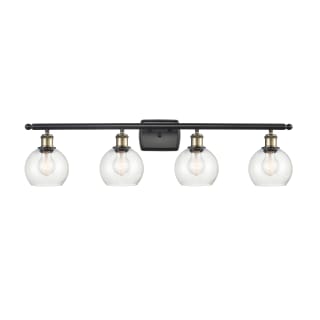 A thumbnail of the Innovations Lighting 516-4W-10-36 Athens Vanity Black Antique Brass / Seedy