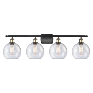 A thumbnail of the Innovations Lighting 516-4W-11-36 Athens Vanity Black Antique Brass / Seedy