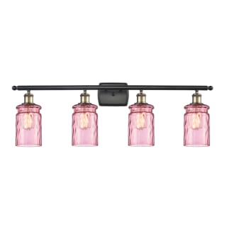 A thumbnail of the Innovations Lighting 516-4W Candor Black Antique Brass / Sweet Lilac Waterglass