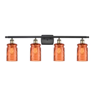 A thumbnail of the Innovations Lighting 516-4W Candor Black Antique Brass / Turmeric Waterglass