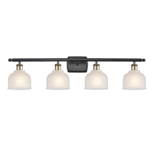 A thumbnail of the Innovations Lighting 516-4W Dayton Black Antique Brass / White