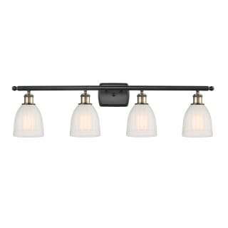 A thumbnail of the Innovations Lighting 516-4W Brookfield Black Antique Brass / White