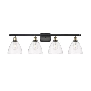 A thumbnail of the Innovations Lighting 516-4W-11-38 Bristol Vanity Black Antique Brass / Clear