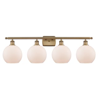 A thumbnail of the Innovations Lighting 516-4W-11-36 Athens Vanity Brushed Brass / Matte White