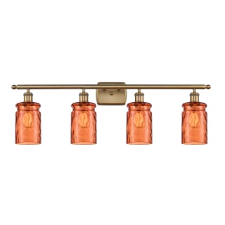 A thumbnail of the Innovations Lighting 516-4W Candor Brushed Brass / Turmeric Waterglass