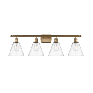 A thumbnail of the Innovations Lighting 516-4W-11-38 Berkshire Vanity Brushed Brass / Clear