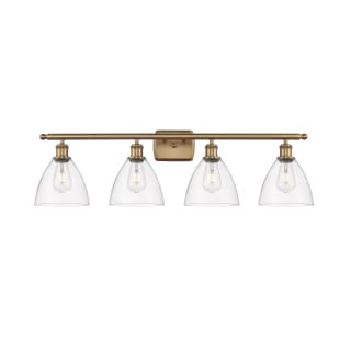 A thumbnail of the Innovations Lighting 516-4W-11-38 Bristol Vanity Brushed Brass / Clear