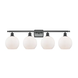 A thumbnail of the Innovations Lighting 516-4W-11-36 Athens Vanity Matte Black / Matte White