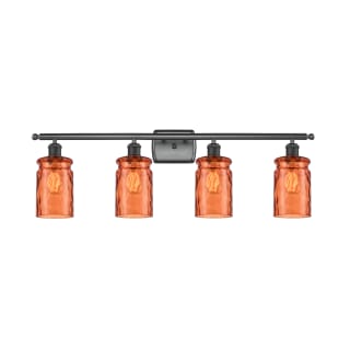 A thumbnail of the Innovations Lighting 516-4W Candor Matte Black / Turmeric Waterglass