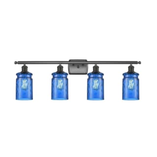 A thumbnail of the Innovations Lighting 516-4W Candor Oil Rubbed Bronze / Princess Blue Waterglass